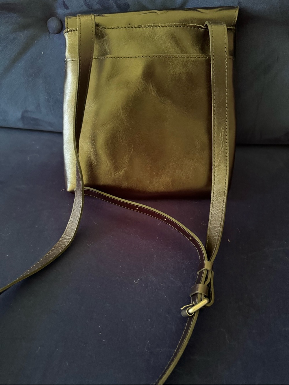 Embossed Black Floral Leather Crossbody Bag - Picture 10 of 10